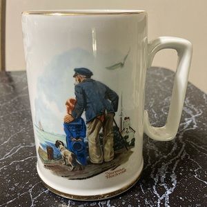 1982 Norman Rockwell “Looking out to Sea” mug